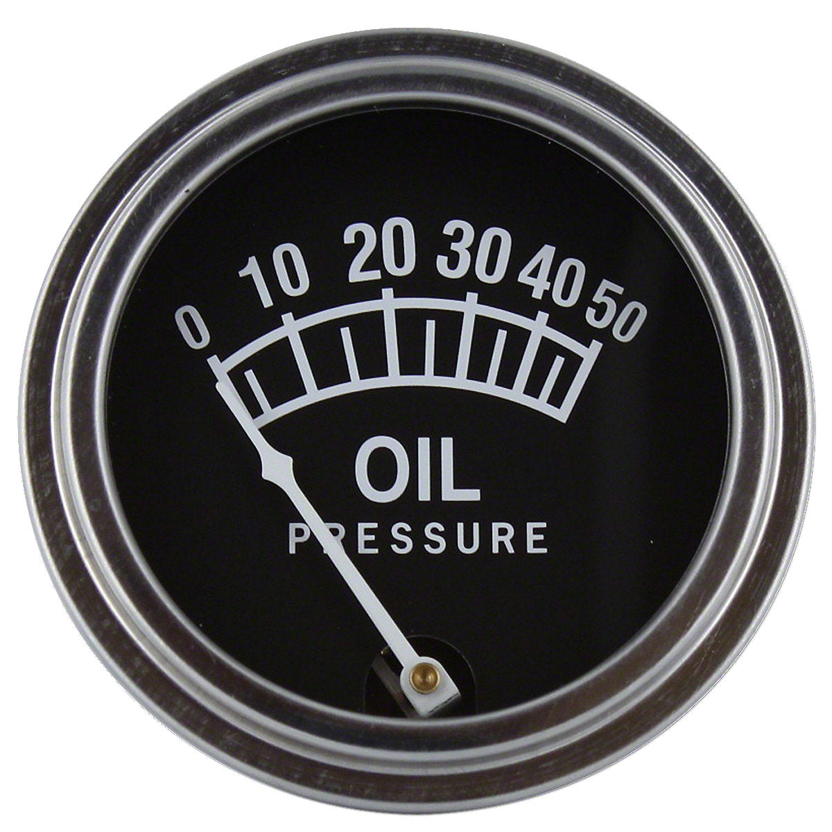 Universal Oil Pressure Gauge 0-50 PSI fits John Deere Tractor A AI AO AR B BO