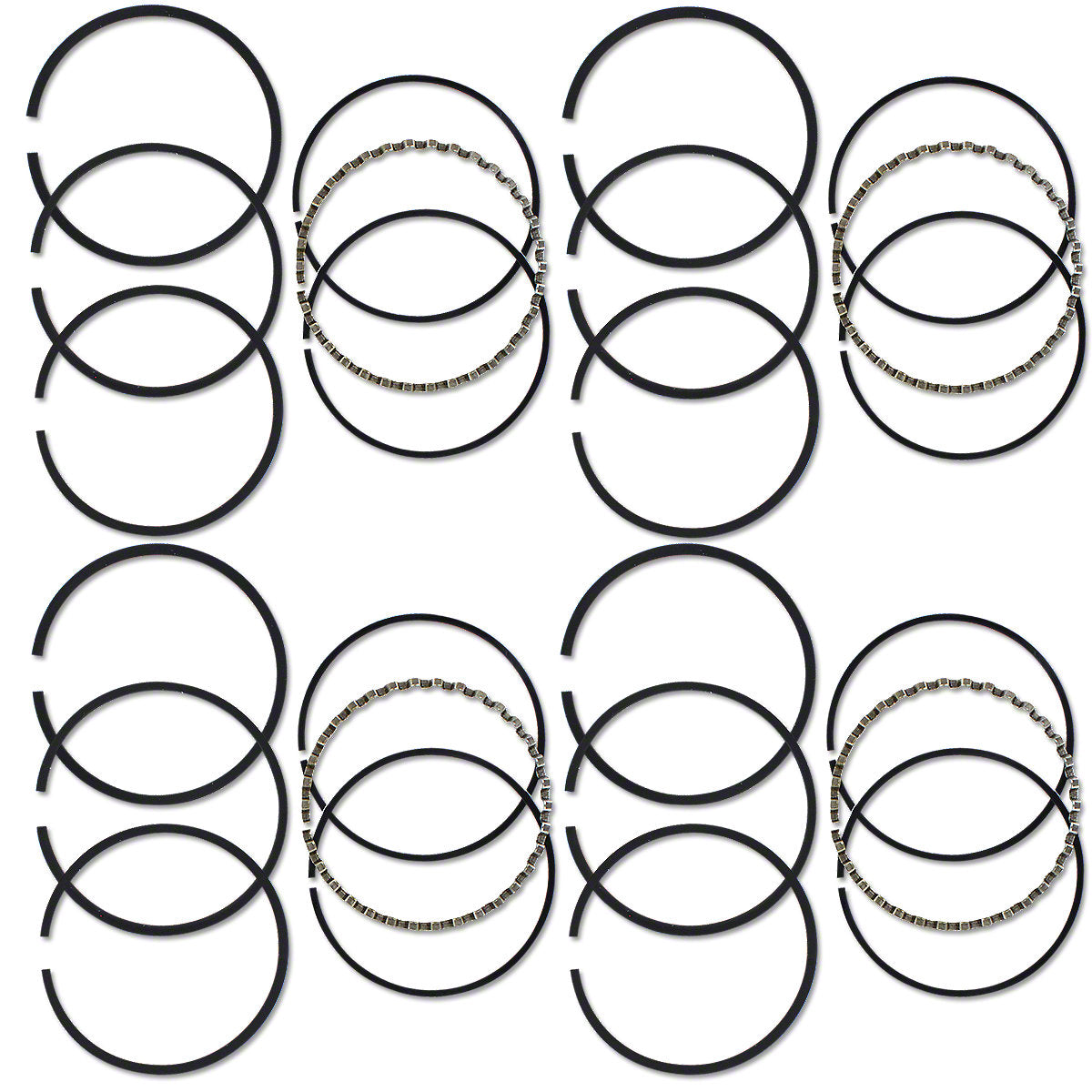 Piston Ring Set 4CYL 4-1/8" Bore Fits Allis Chalmers D17 WC WD45 WF 175 Tractors