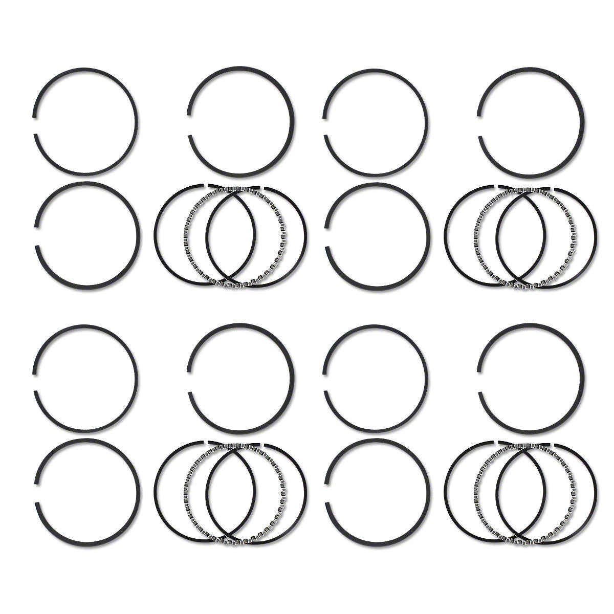Piston Ring Set 4Cyl 3-7/16" Bore Fits Cockshutt E3 30 540 Tractors T20007