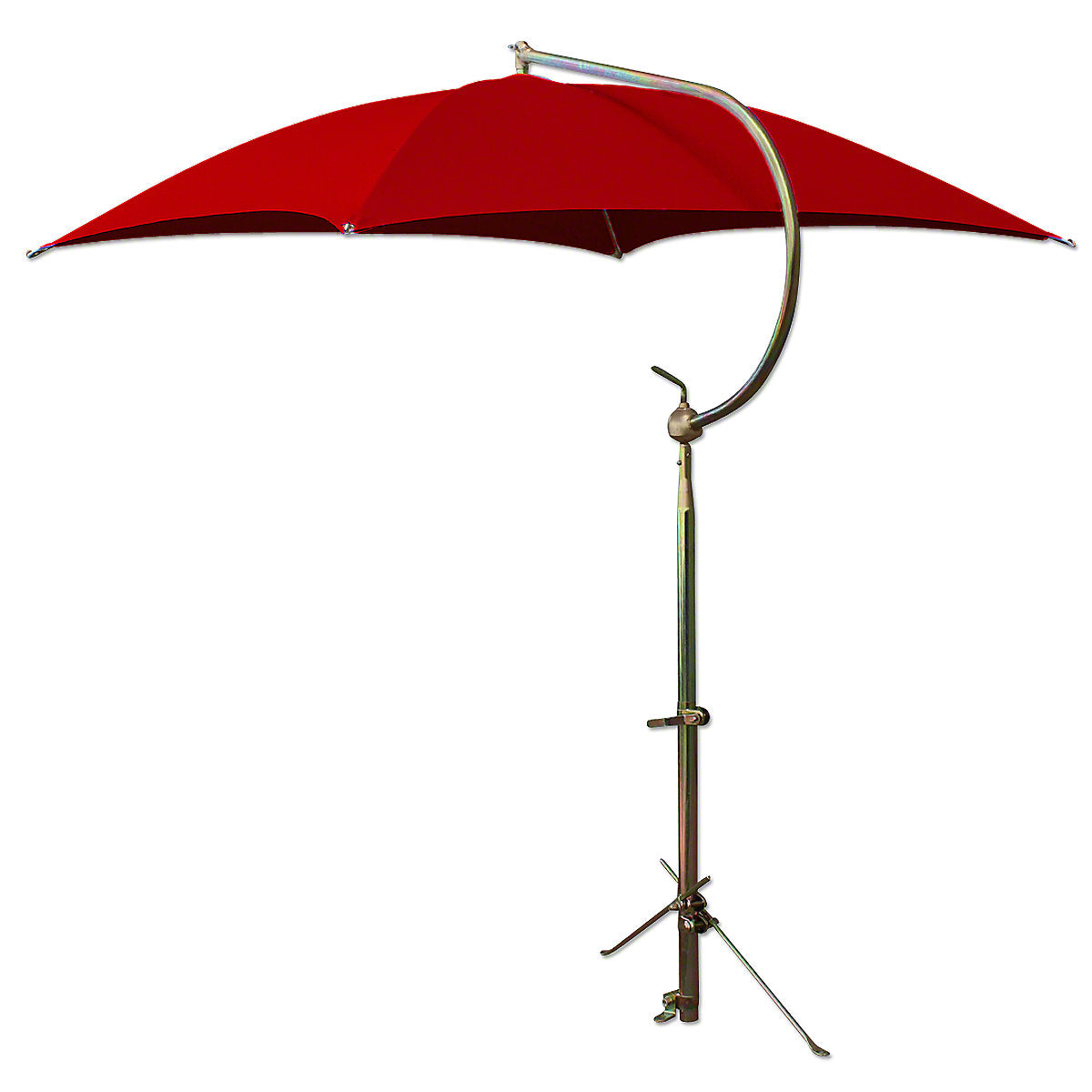 Red Deluxe Umbrella w/ Brackets-Fits Many International Tractor Models