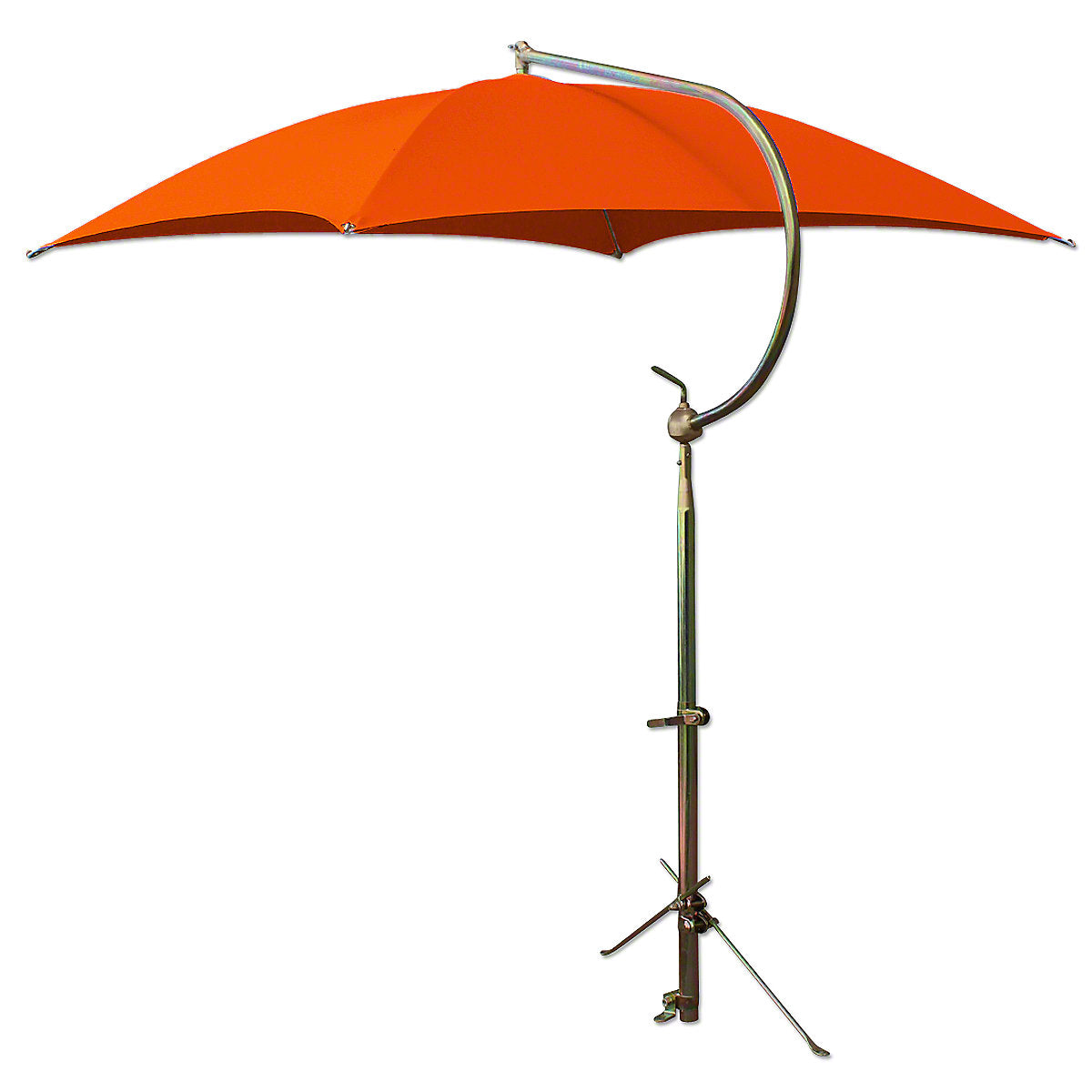 Orange Deluxe Umbrella w/ Brackets-Fits Many Case Tractor Models