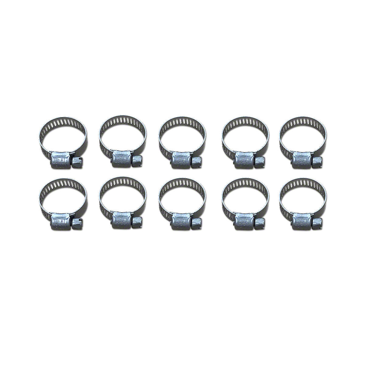 Worm Drive Hose Clamp 10 Pack fits John Deere Tractor | 7/16"-1"