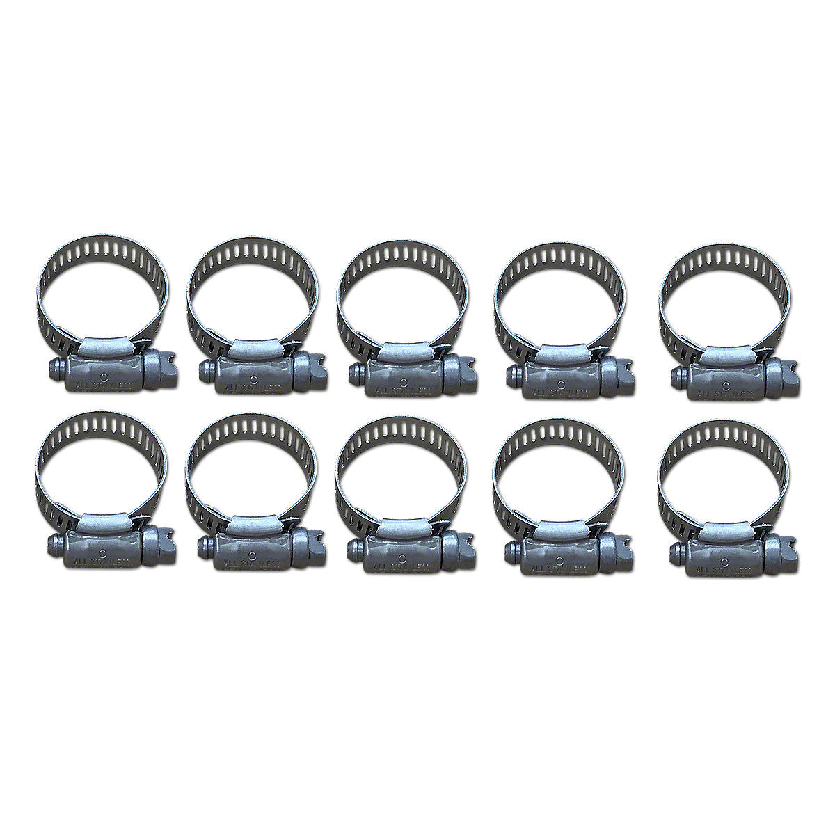 Worm Drive Hose Clamp fits John Deere Tractor | 1/2" to 1-1/4" 10 Pack