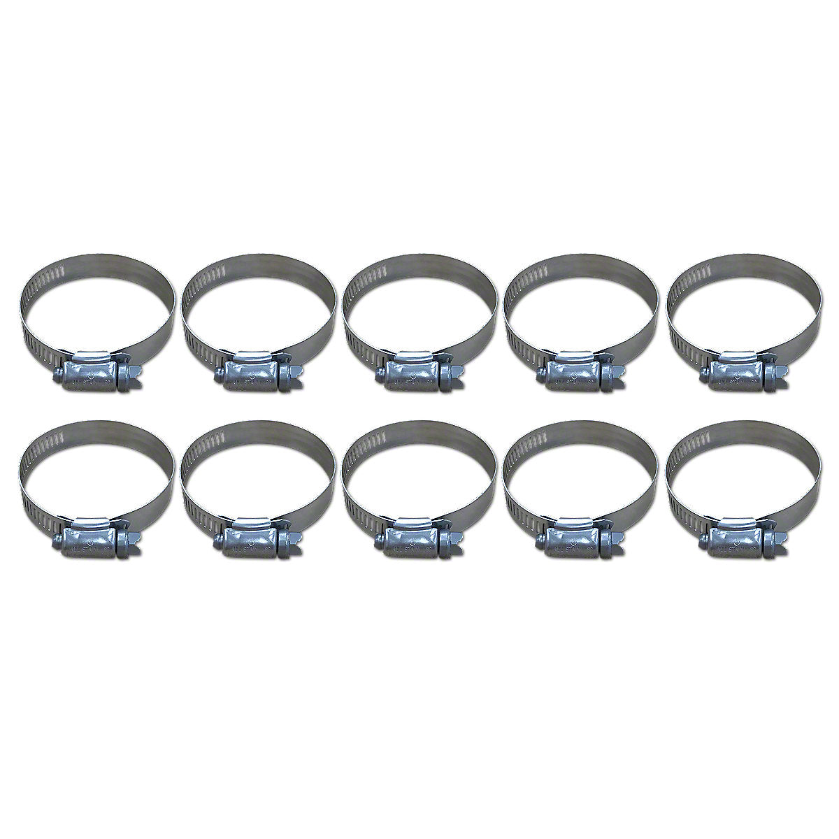 Worm Drive Hose Clamp fits John Deere Tractor | 1-1/2" to 2-1/2" 10 Pack