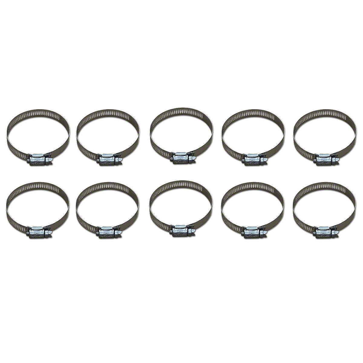 Worm Drive Hose Clamp fits John Deere Tractor | 2-1/4" to 3-1/4" 10 Pack