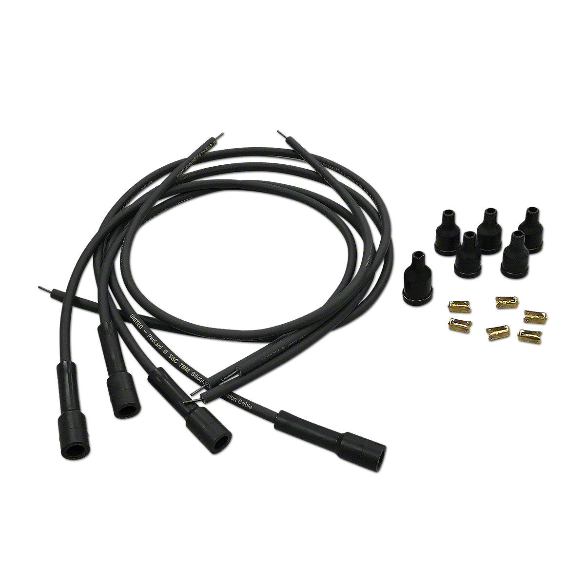 Spark Plug Wiring Set fits Massey Tractor | 4-Cylinder Straight Boots