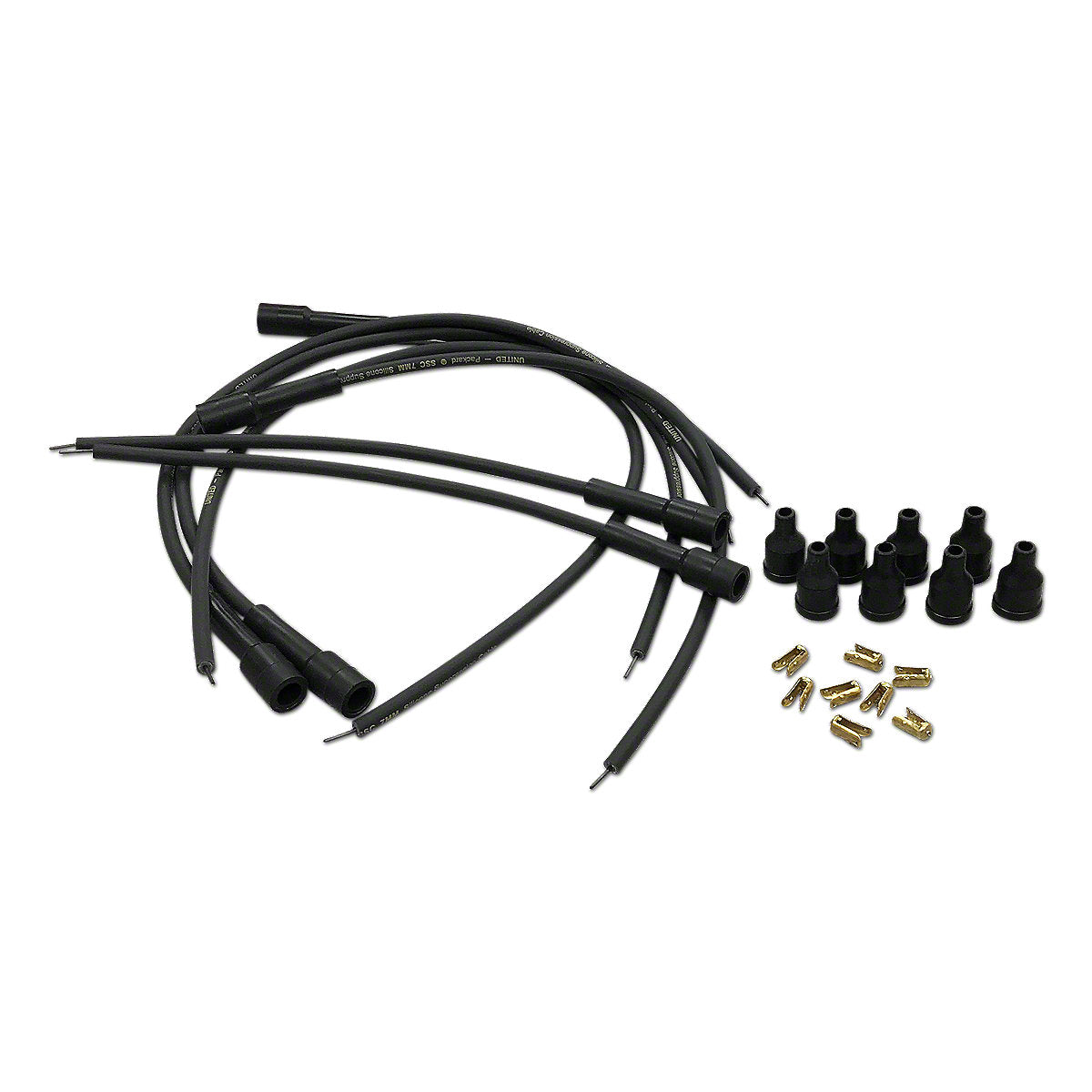 Spark Plug Wiring Set fits Massey Tractor | 6-Cylinder Straight Boots