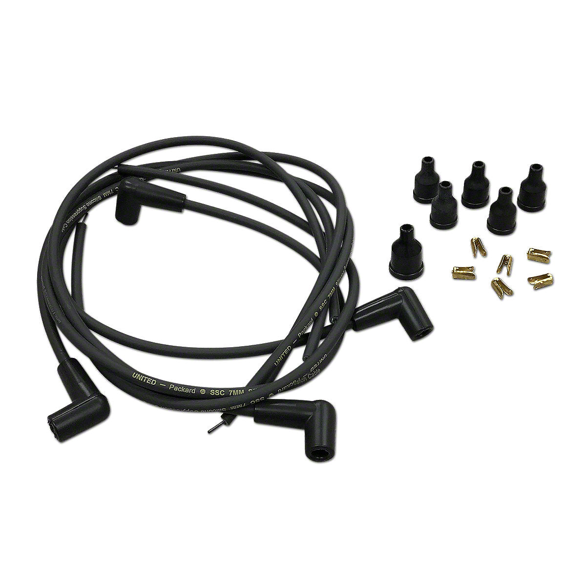 Spark Plug Wiring Set fits Ford Tractor | 4-Cylinder 90 Degree Boots