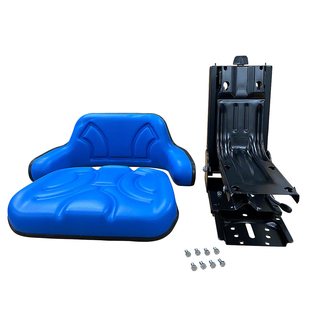 Seat Full Suspension fits John Deere Tractor | Blue Universal Fit