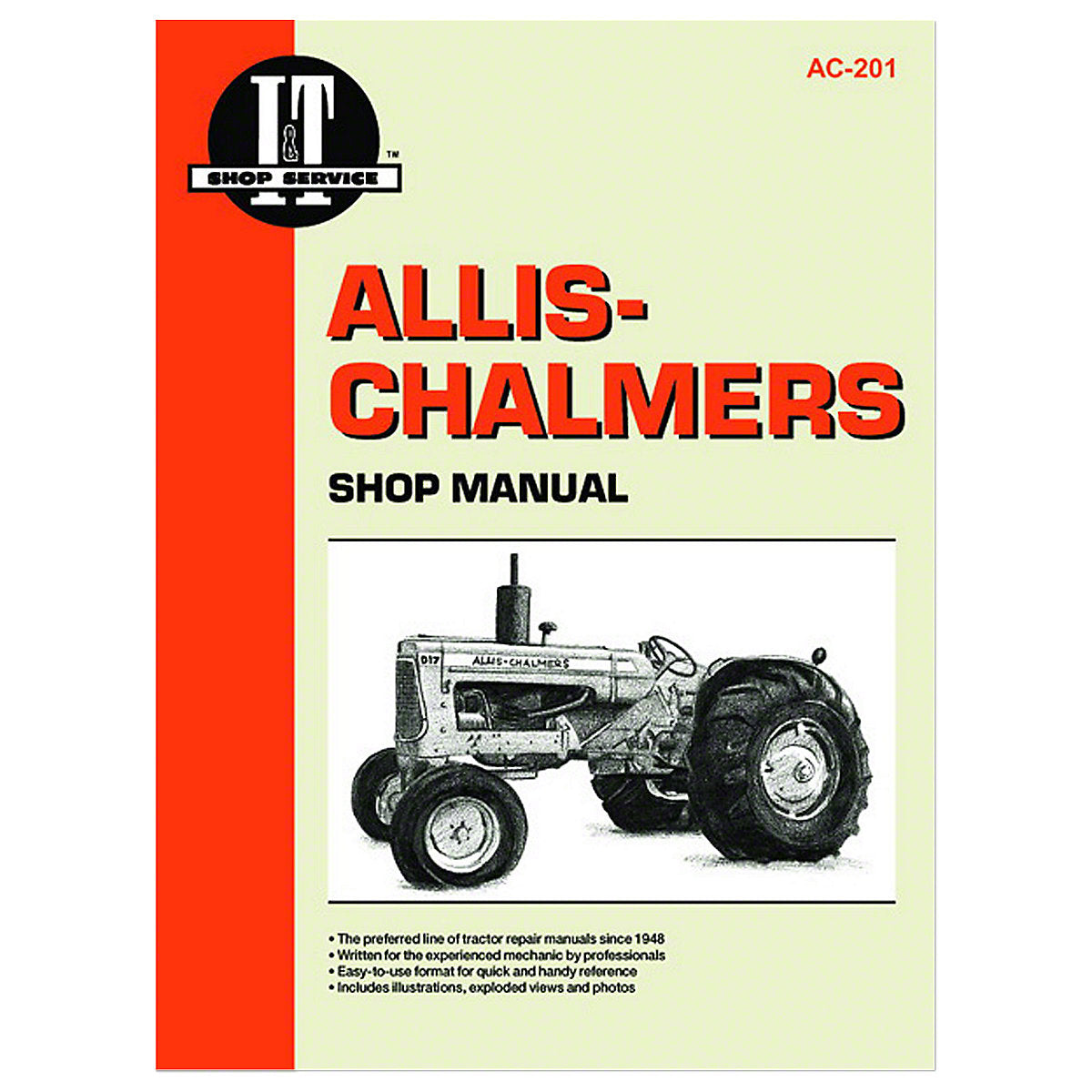 I & T Shop Service Manuals -Fits Allis Chalmers D10 D12 D14 D15 D17 Tractor