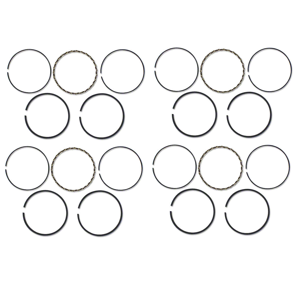 Piston Ring Set fits Massey Harris Tractor | 2.375" Bore | 840386M92