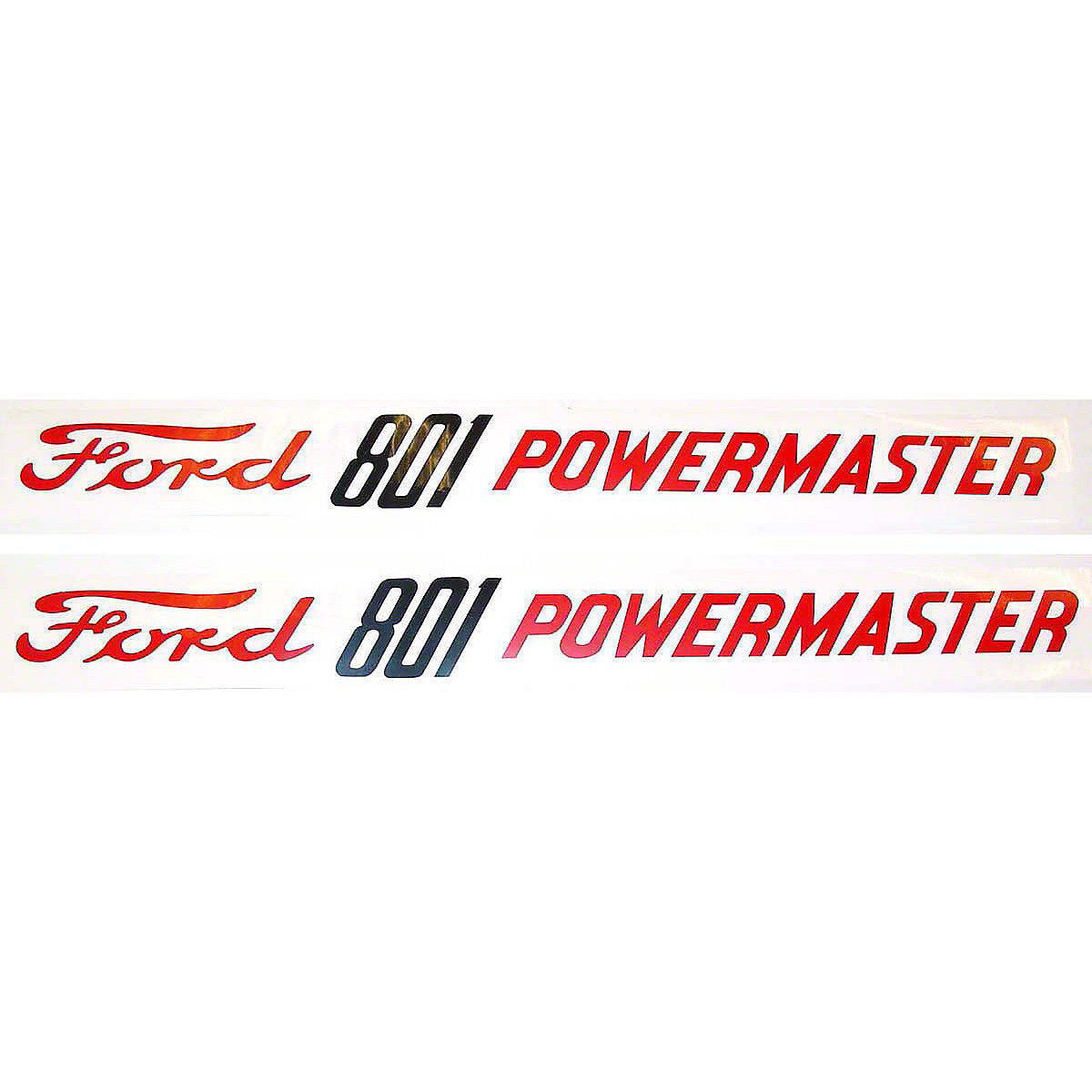Vinyl Decal Hood Pair fits Ford Tractor 801 Powermaster