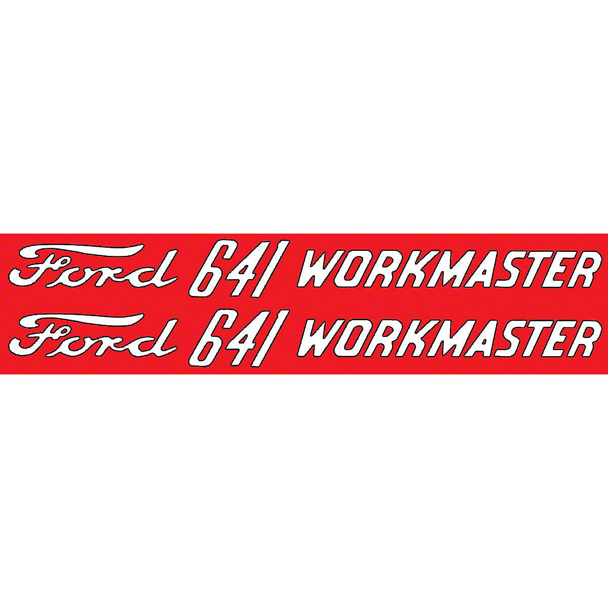 Hood Decals fits Ford Tractor 641 Workmaster