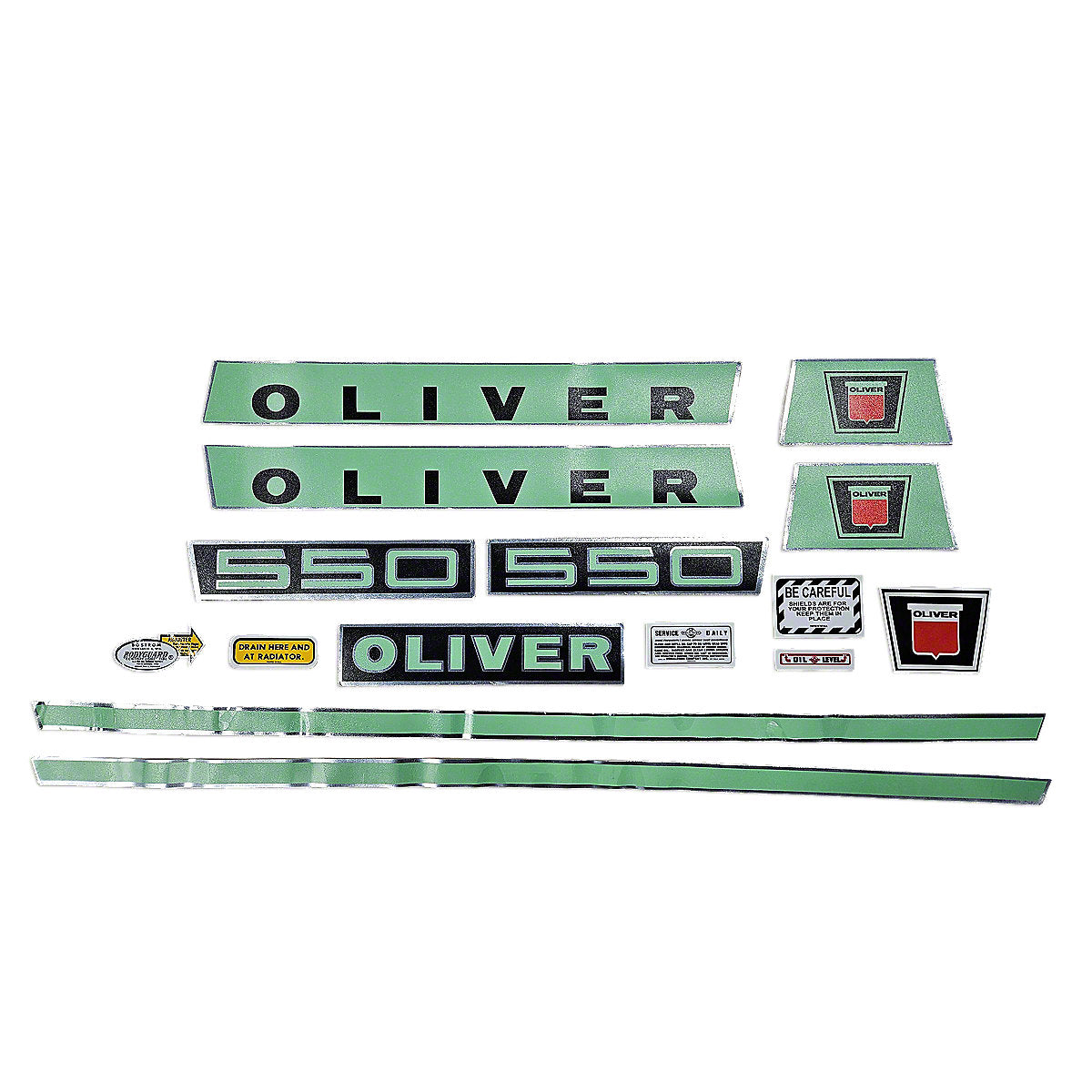 Mylar Decal Set Fits Oliver Late 550 Tractor