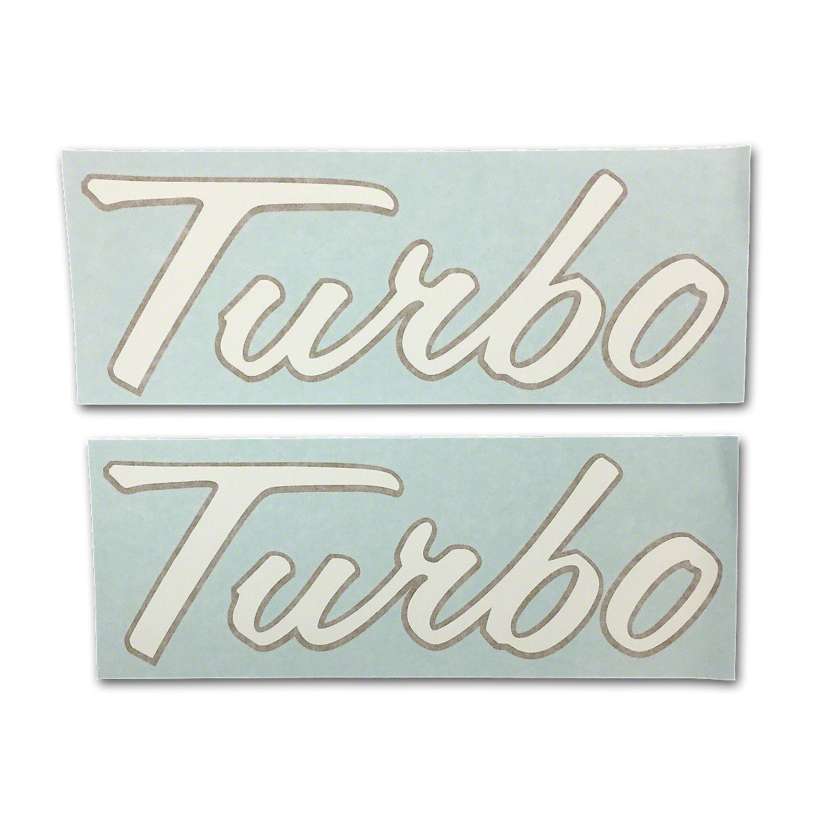 Vinyl Cut Turbo Decals set of 2 Fits International Tractor Turbo 1206 White Gold