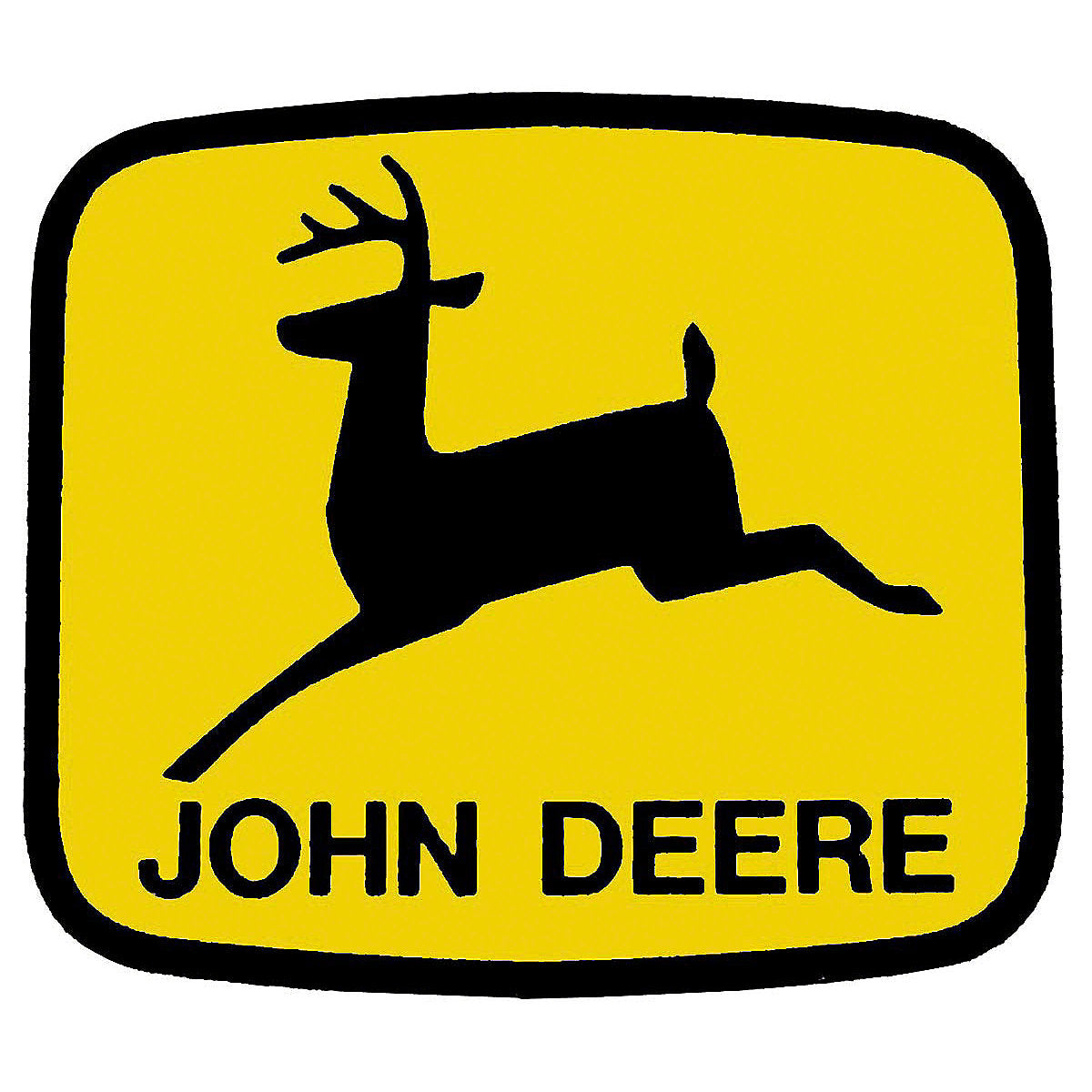2 Legged Leaping Deer Decal - Vinyl Cut Fits many John Deere Tractor models