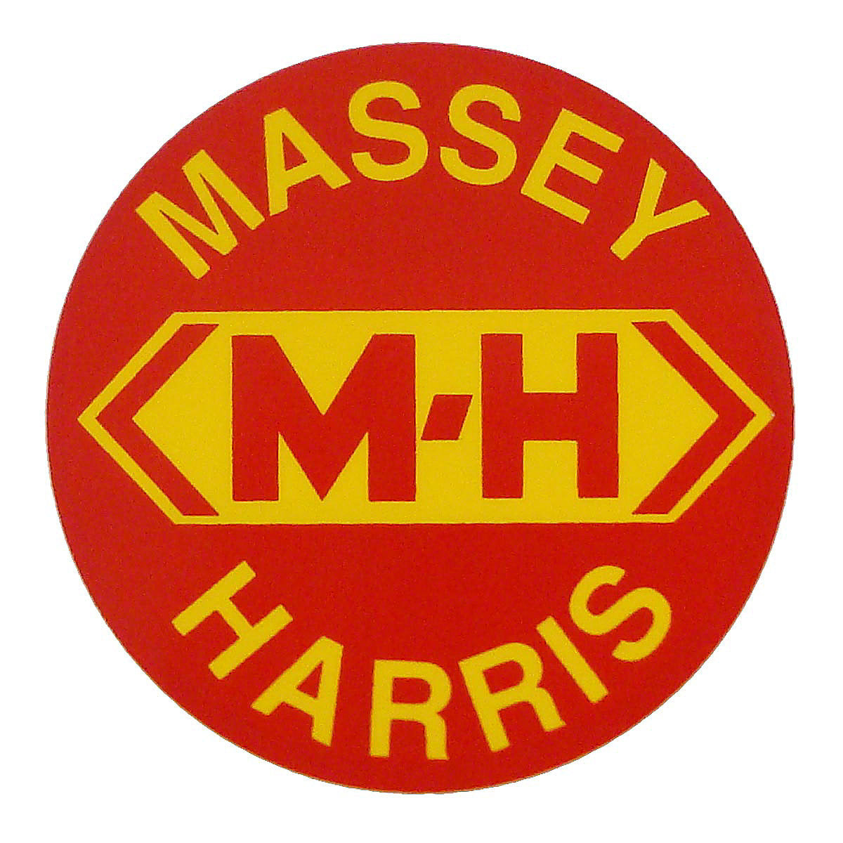 Round Decal Fits Massey Harris Tractor