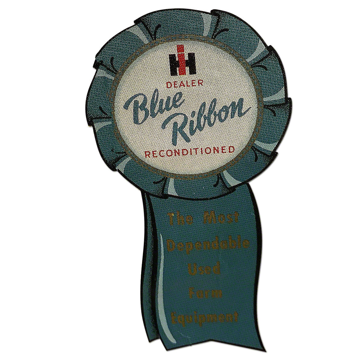 Vinyl Blue Ribbon Reconditioned Decal fits International Tractor
