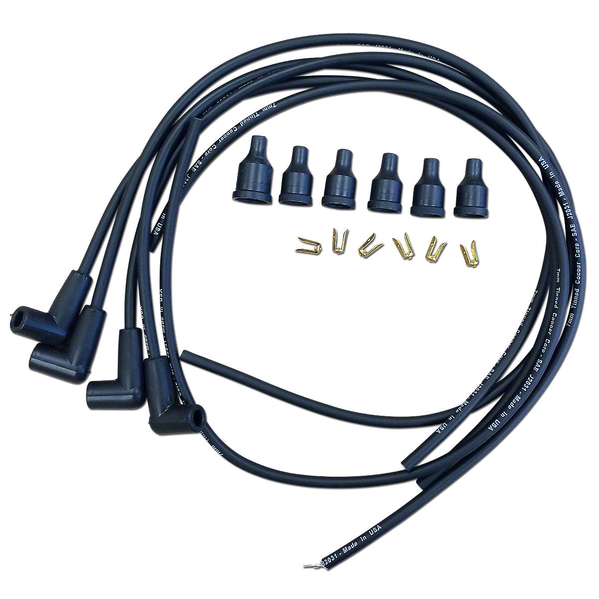 Spark Plug Wiring Set fits Allis Chalmers Tractor | 4-Cylinder | 90 Degree Boots