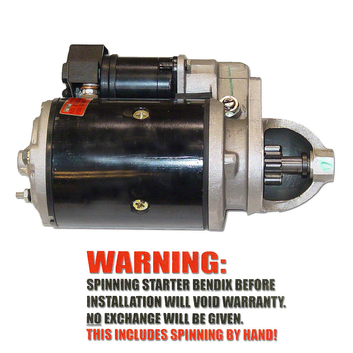 D4NN11000BR, D8NN11000CE 12-volt Starter w/ Solenoid -Fits Ford Tractor