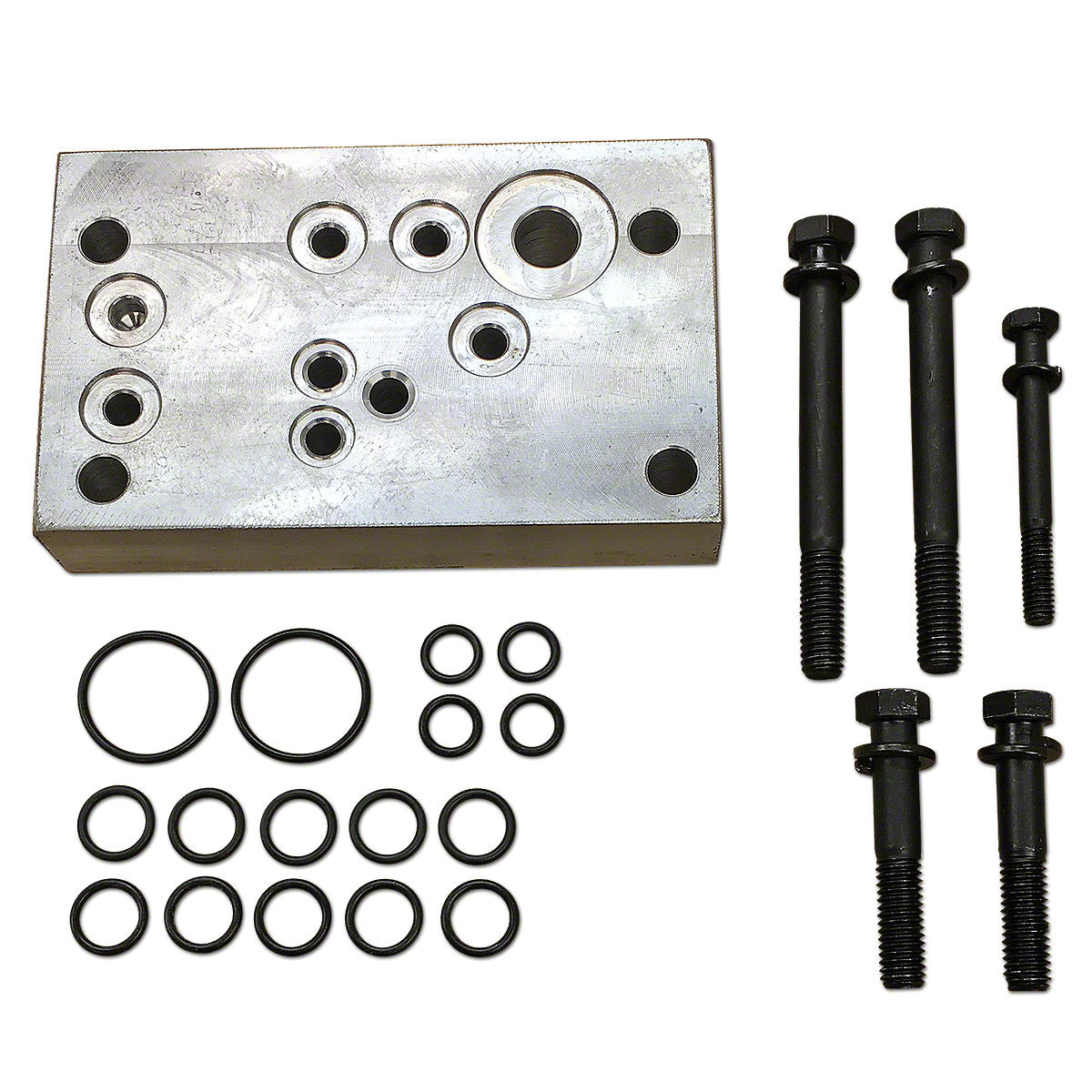 Hydraulic Valve Adapter w/ O-Rings, Bolts & Instructions fits Ford Tractor