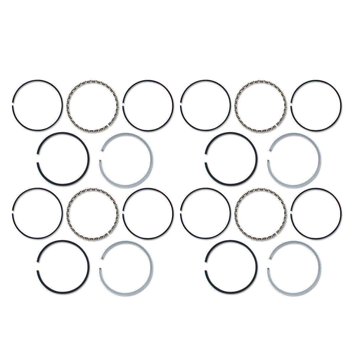 Piston Ring Set 2.645" Bore 4 Cyl Fits Farmall Cub 154 184 185 Tractor 357675R93