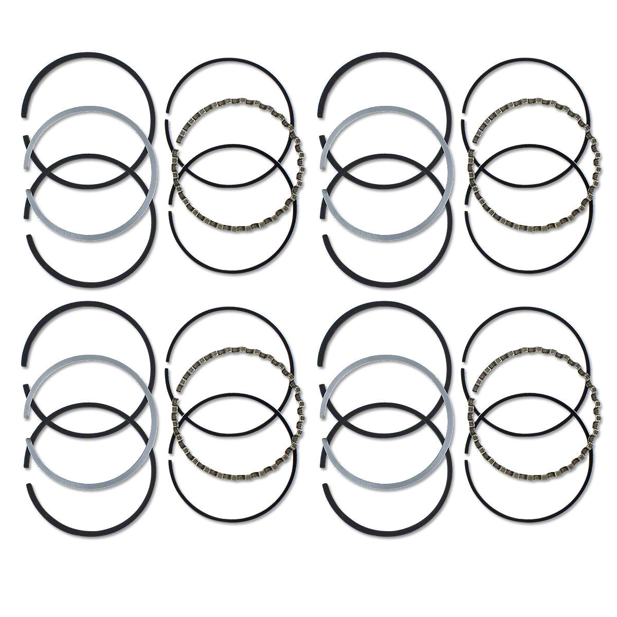 Piston Ring Set 3.375" STD Bore Fits Farmall H HV I4 O4 OS4 W4 Tractor 359668R93