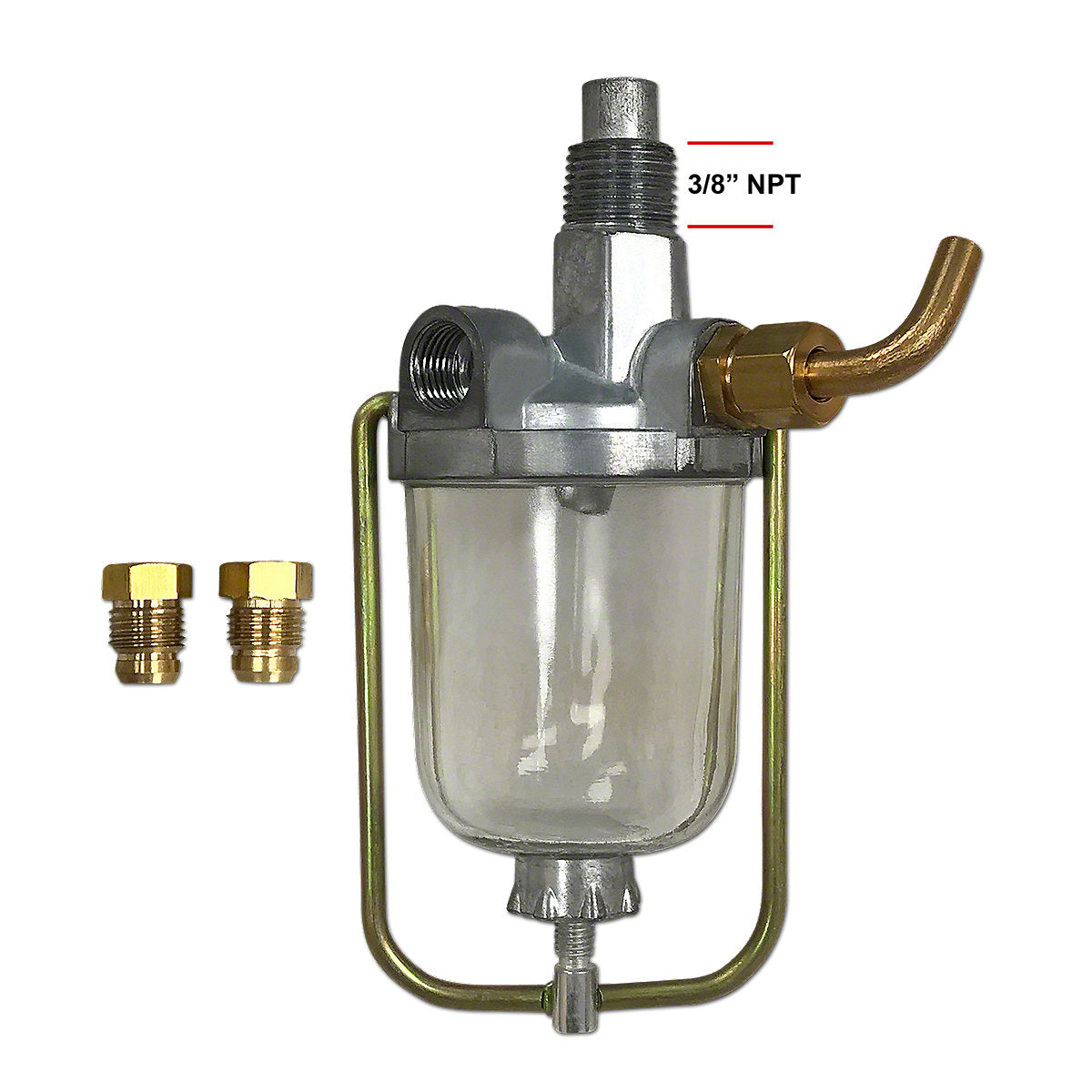 4776G Sediment Bowl Assembly (For tractors w/ two tanks) -Fits Massey Tractor