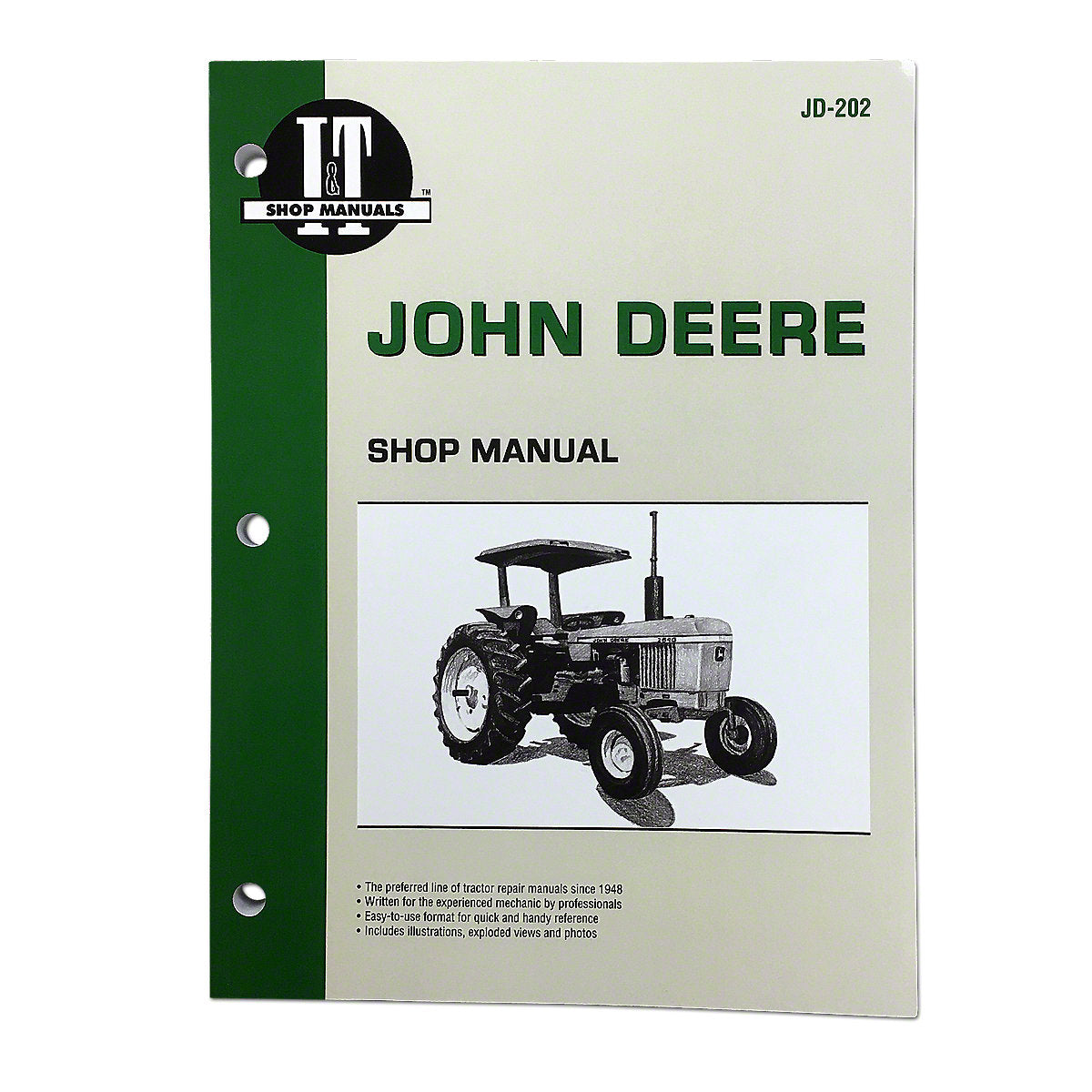 I & T Shop Service Manual fits John Deere 2040 2510 2520 2630 2640 4040 Tractor