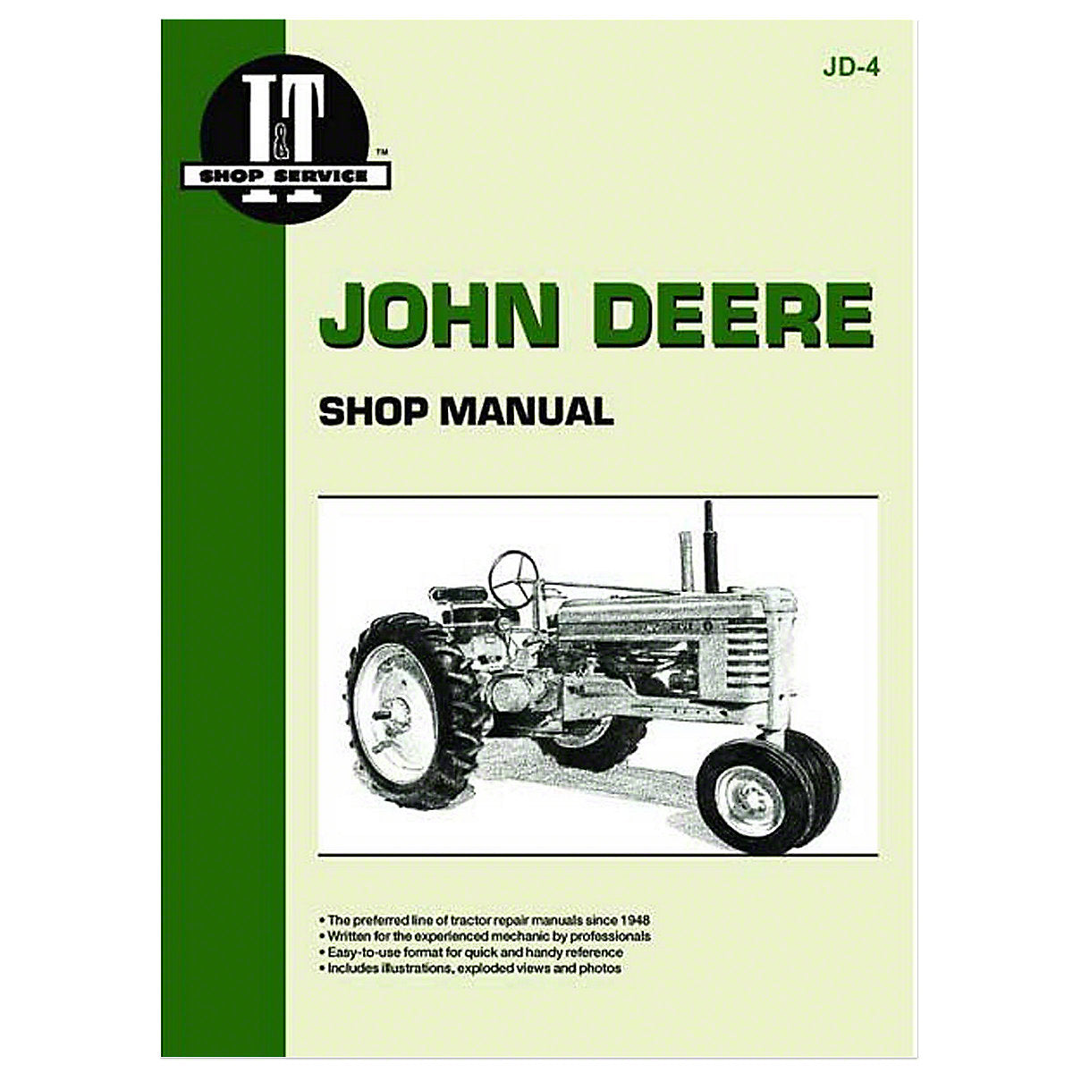 I&T Shop Service Manual For John Deere Tractors | A, B, D, G, H, M, MT