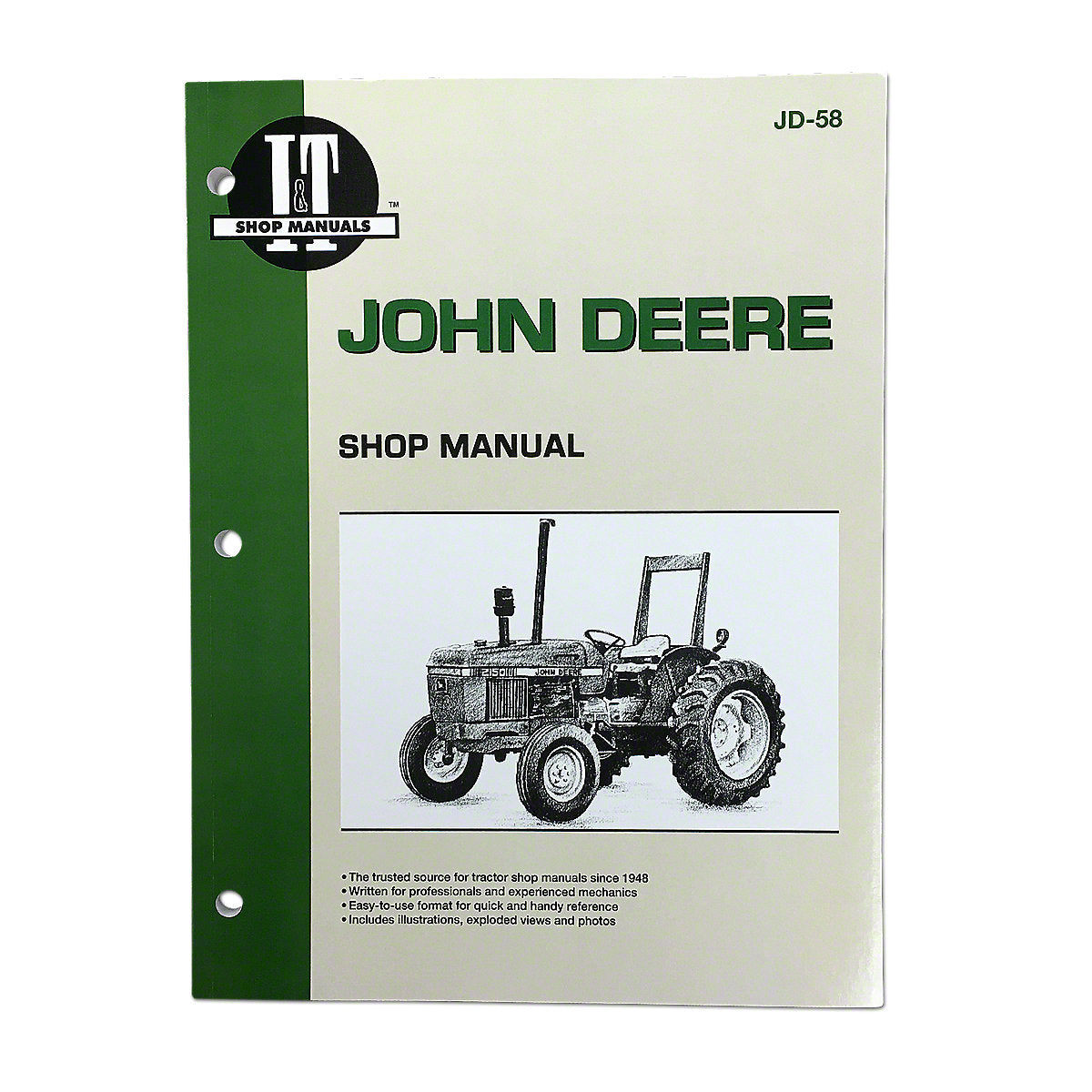 I&T Shop Service Manual For John Deere Tractors | 2150, 2155, 2255, 2350, 2355, 2355N, 2550, 2555