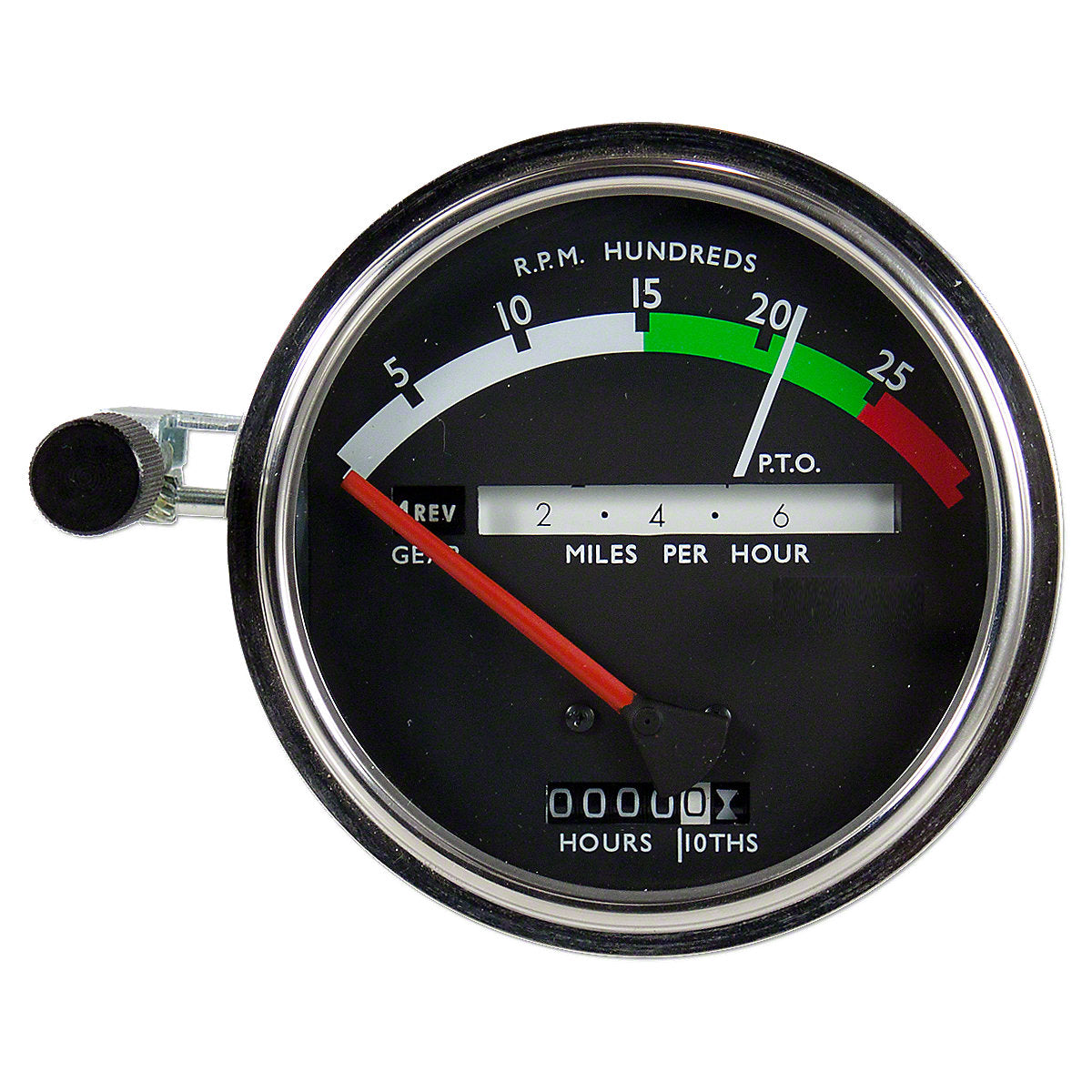 Tachometer w/ Red Needle Fits John Deere 2510 2520 3020 4020 Tractors AR32830