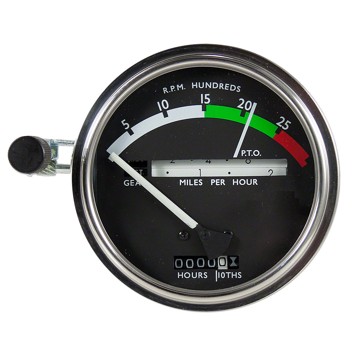 Tachometer w/ White Needle Fits John Deere 2510 2520 3020 4020 Tractors AR50401