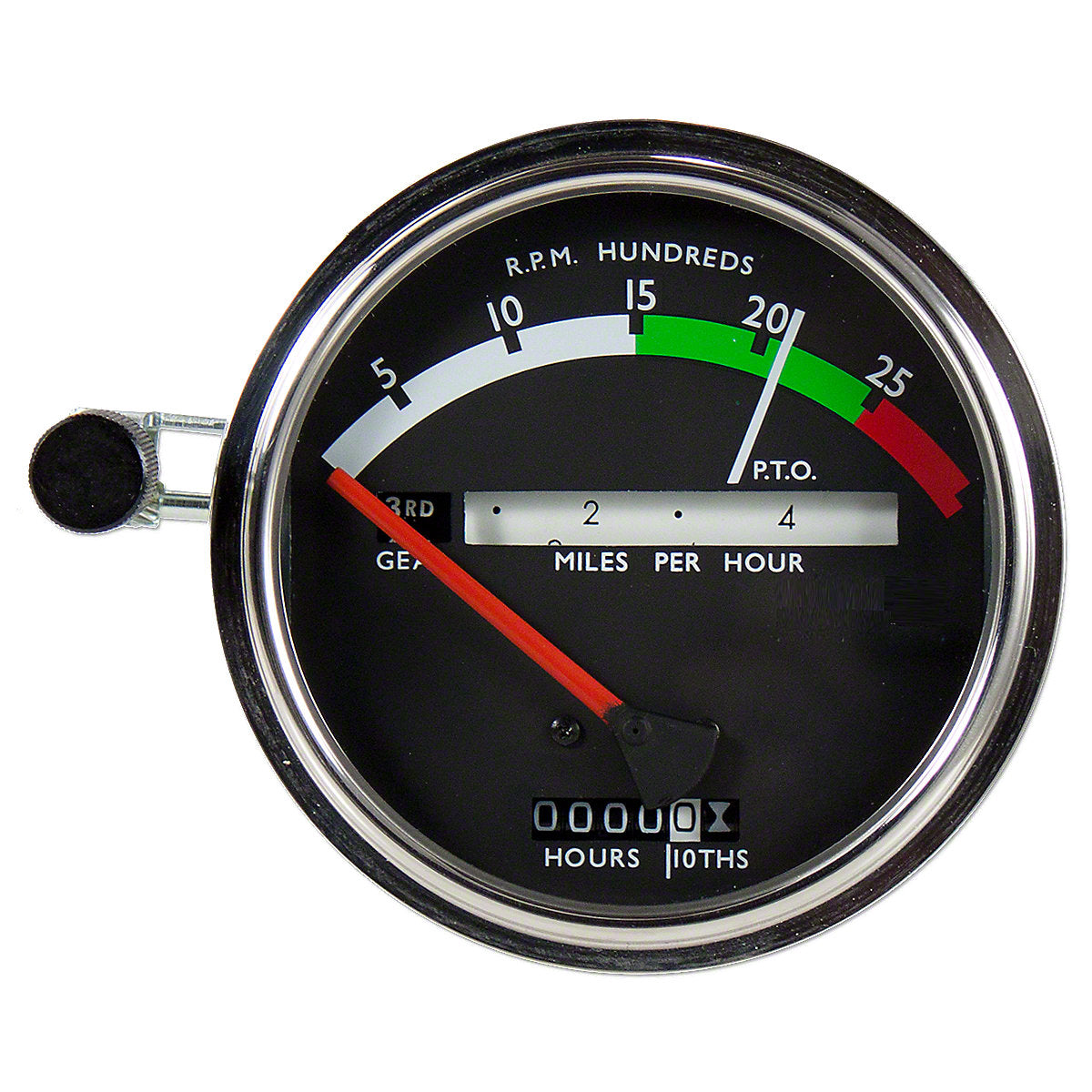 Tachometer w/ Red Needle Fits John Deere 2510 2520 3020 Tractors AR32838 AR39909