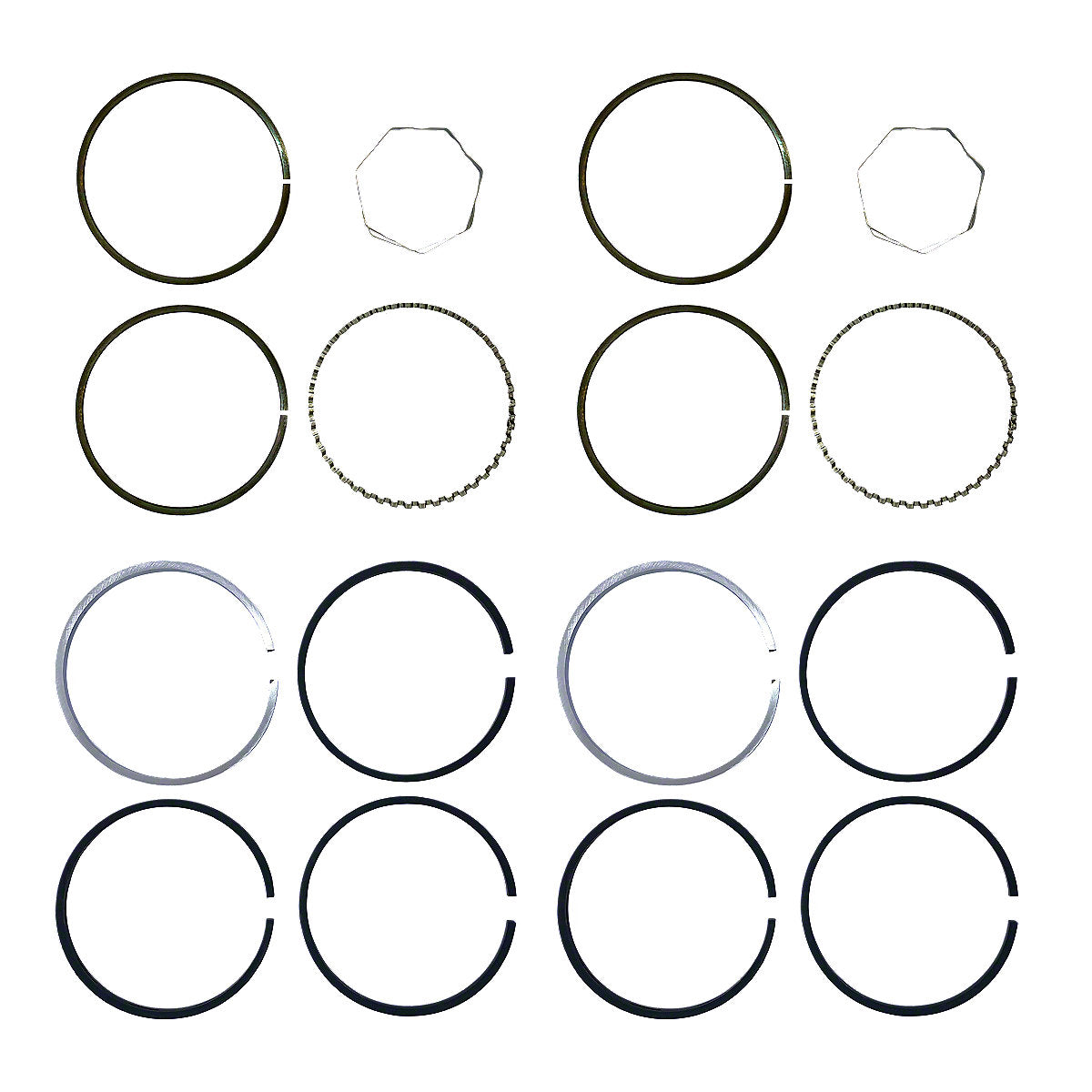 Piston Ring Set 5-1/2" Bore Fits John Deere A AO AR 60 Tractors