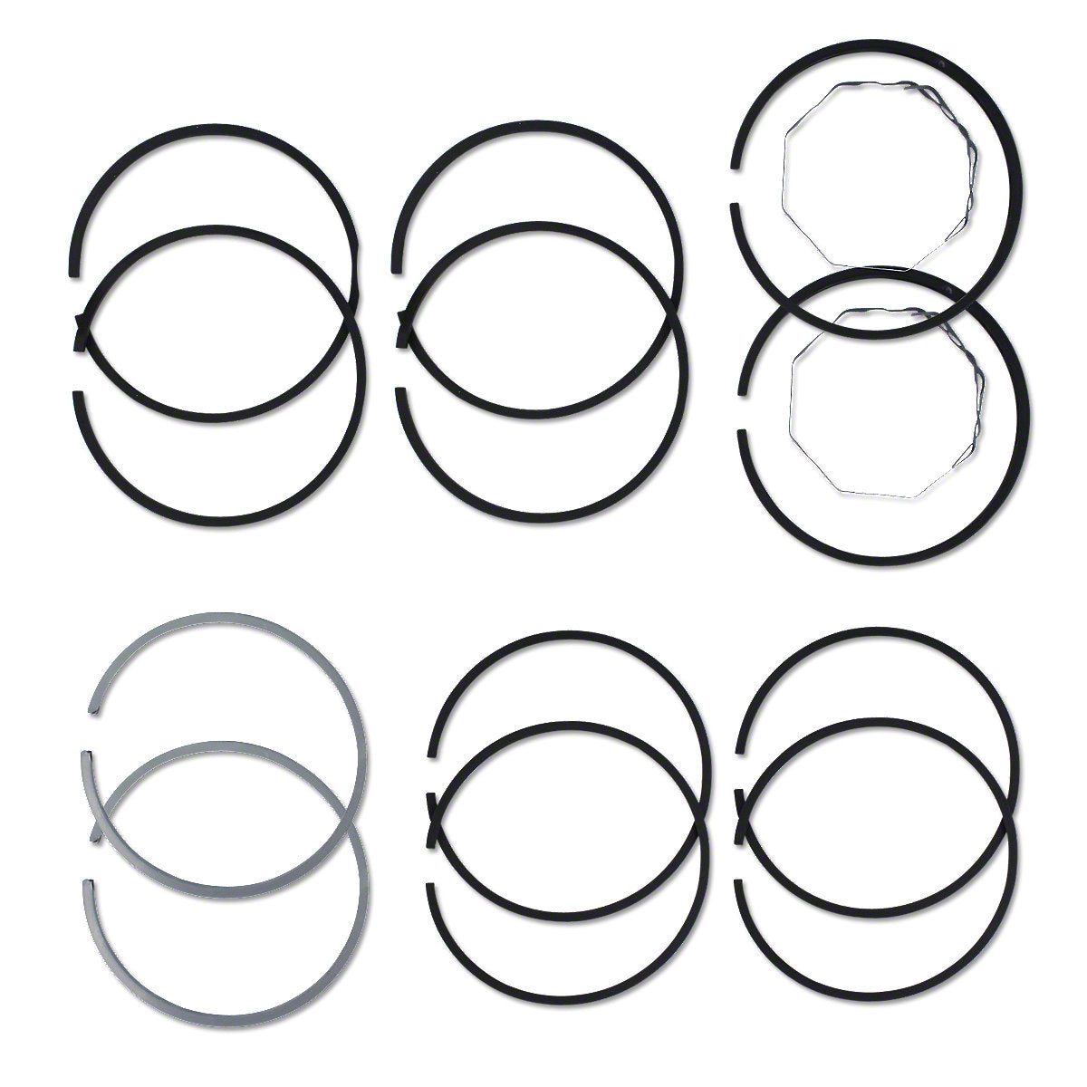 Piston Ring Set 5.545" Bore .045" Fits John Deere A AO AR 60 Tractors