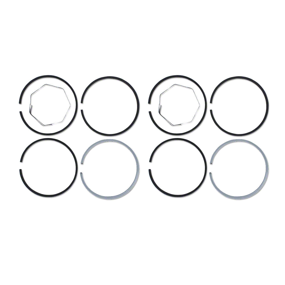 Piston Ring Set 4-1/4" STD Bore Fits John Deere B BO BR Tractors