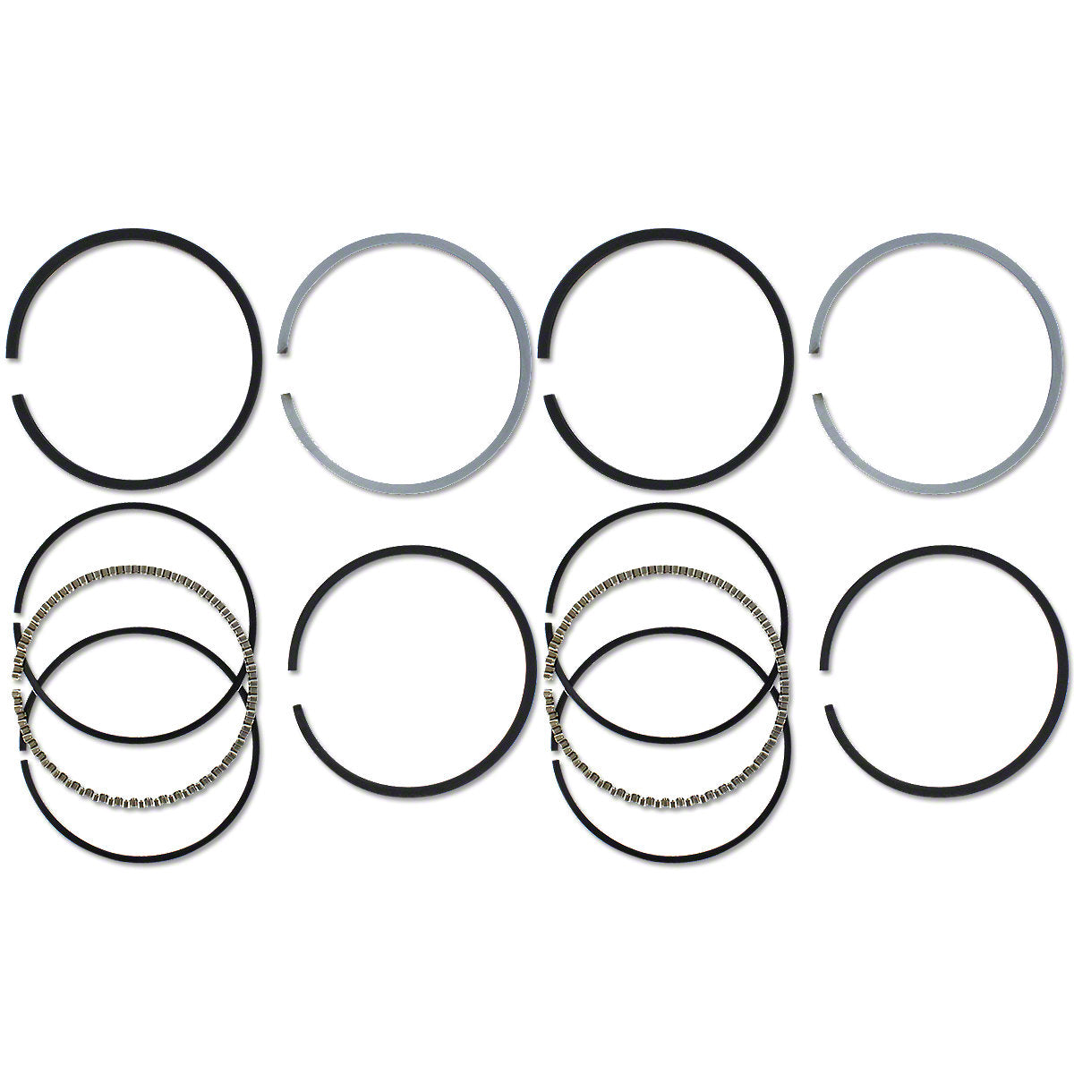 Piston Ring Set 3-9/16" Bore STD Fits John Deere H Tractors AH1131R