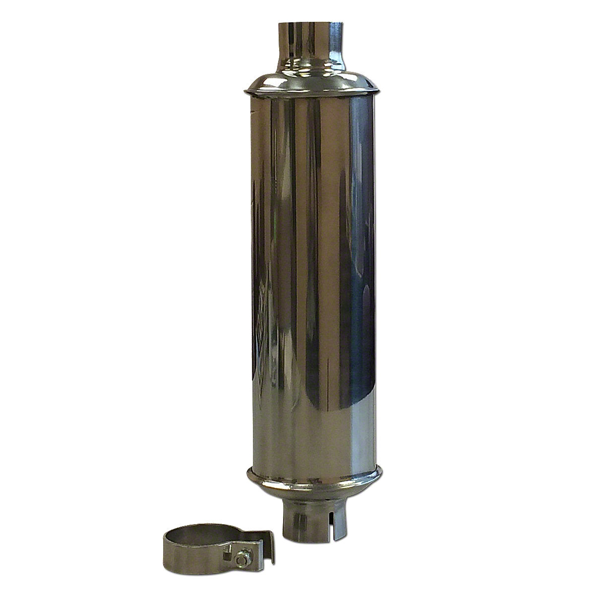 Stainless Steel Muffler w/ clamp Fits John Deere 420 430 1010 Tractors AT10646