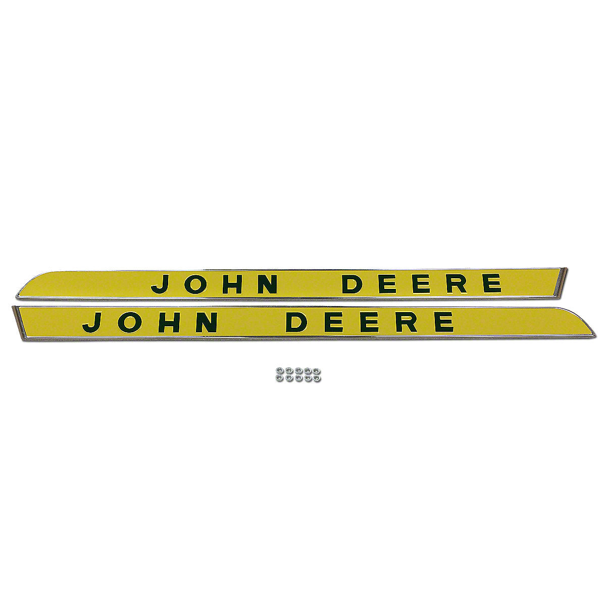AR28048, AR28049 Side Molding Pair w/ Raised Letters -Fits John Deere Tractor