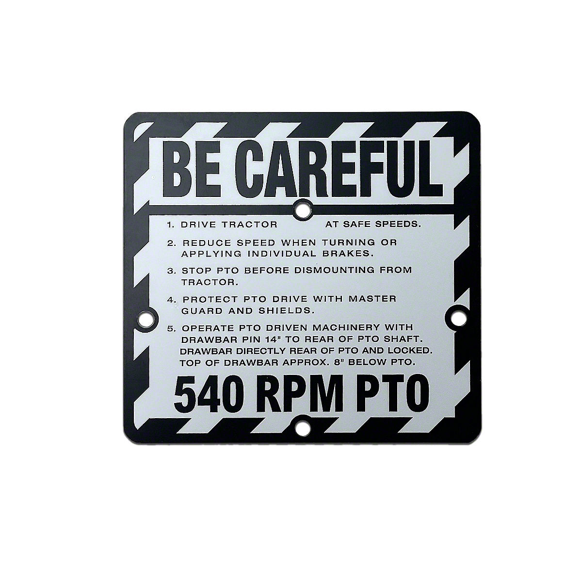 Be-Careful PTO Plate -Fits John Deere 530 630 730 Tractor