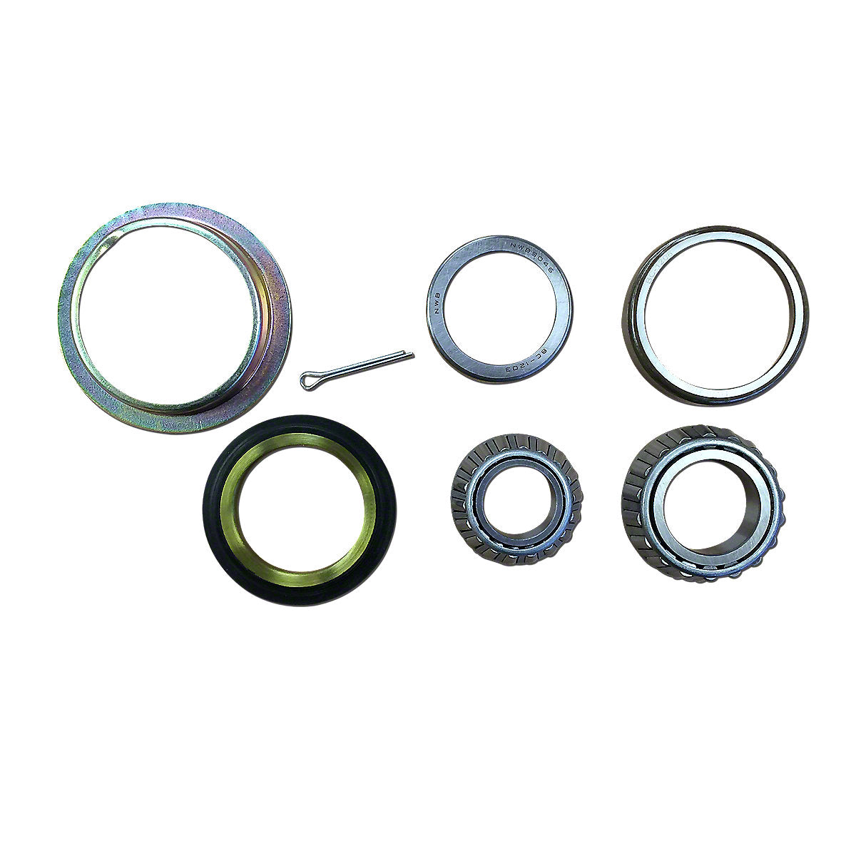 Front Wheel Bearing Kit fits John Deere Tractor | Replaces RE54814