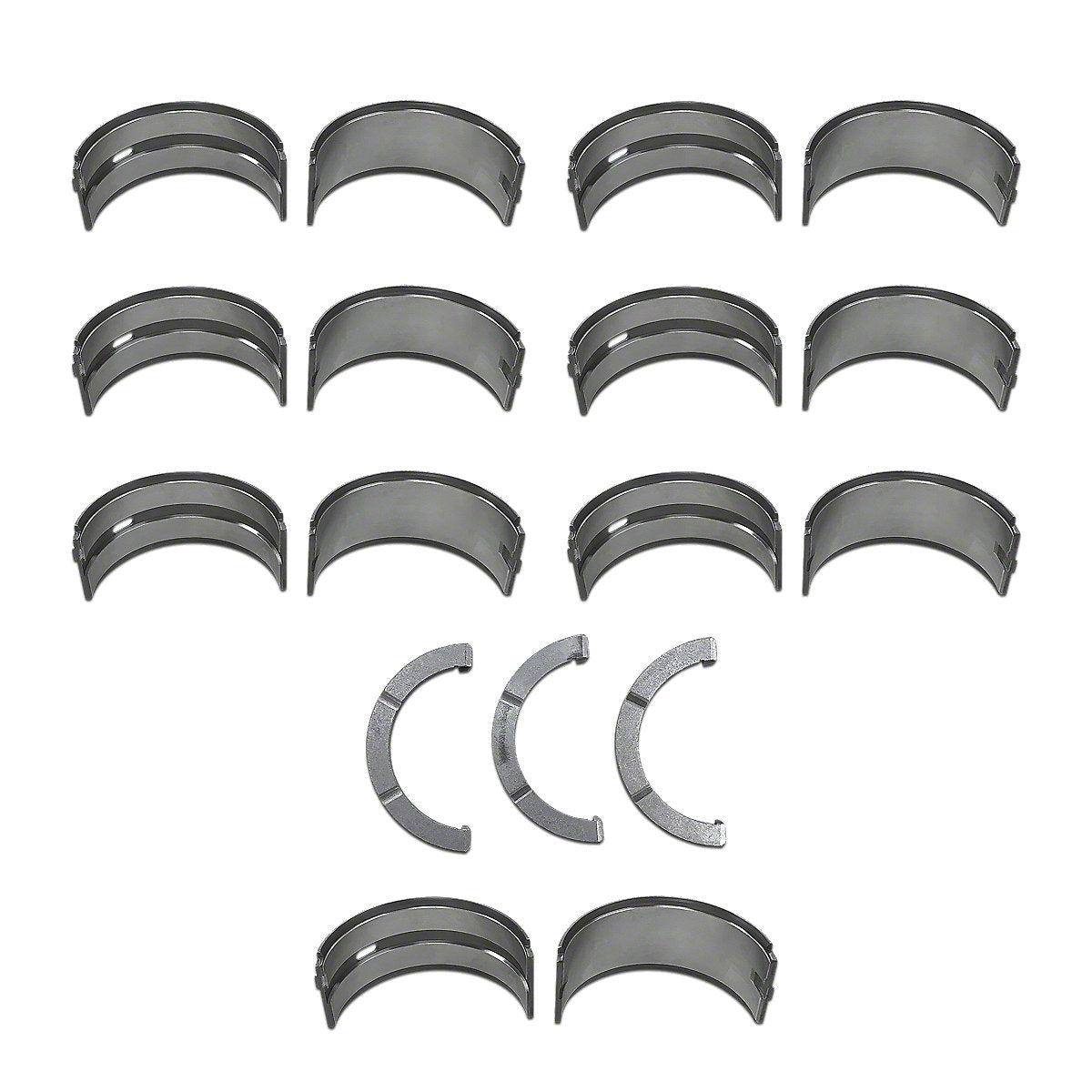 AR74814 AR77747 Main Bearing Set (For (3.372") STD journal) -Fits John Deere