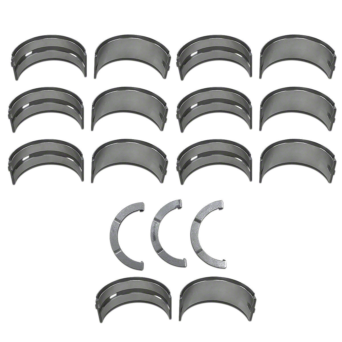AR74817, AR77751 Main Bearing Set (For 0.020" (3.352") journal) Fits John Deere