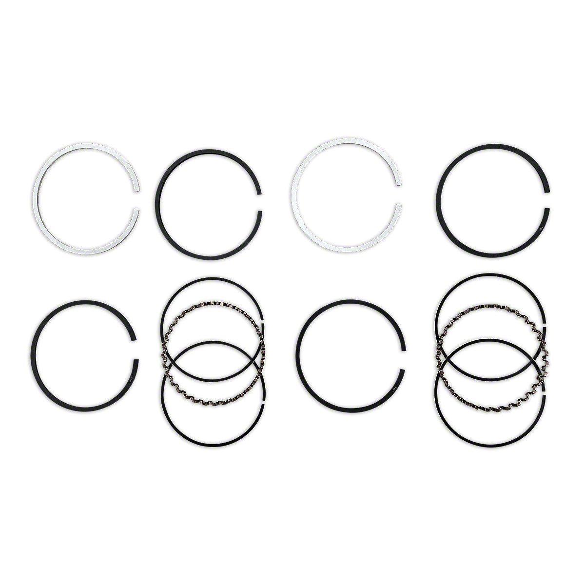 JDS2140 Piston Ring Set, 2-Cylinder - Fits John Deere M, MC, MT, MI