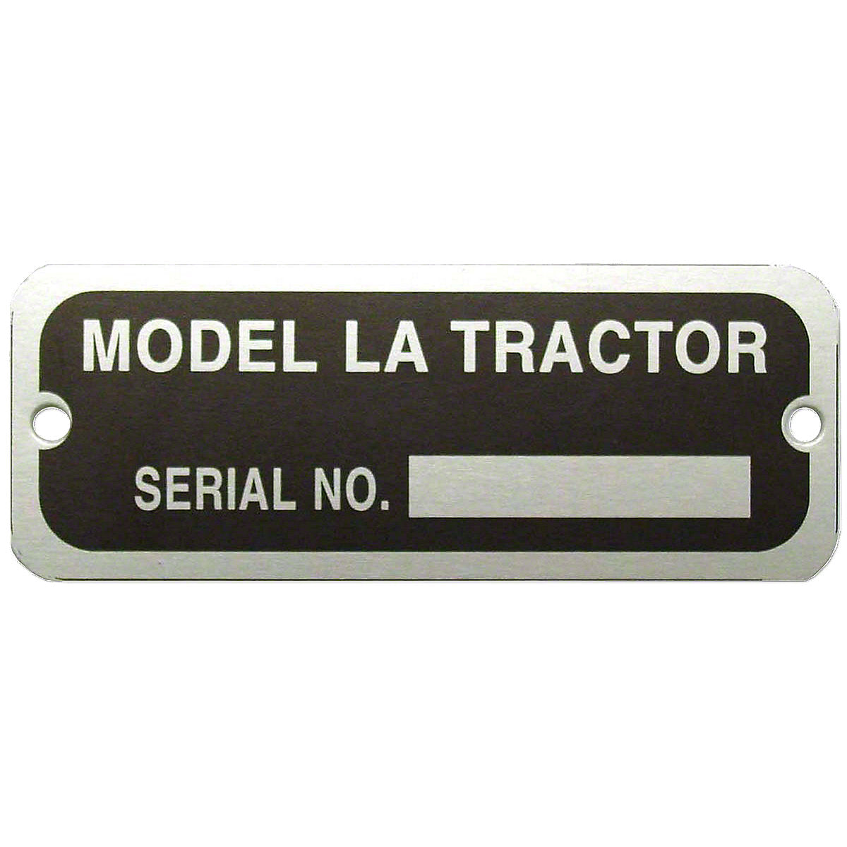 Serial Number Tag w/ Rivets -Fits John Deere LA Tractor