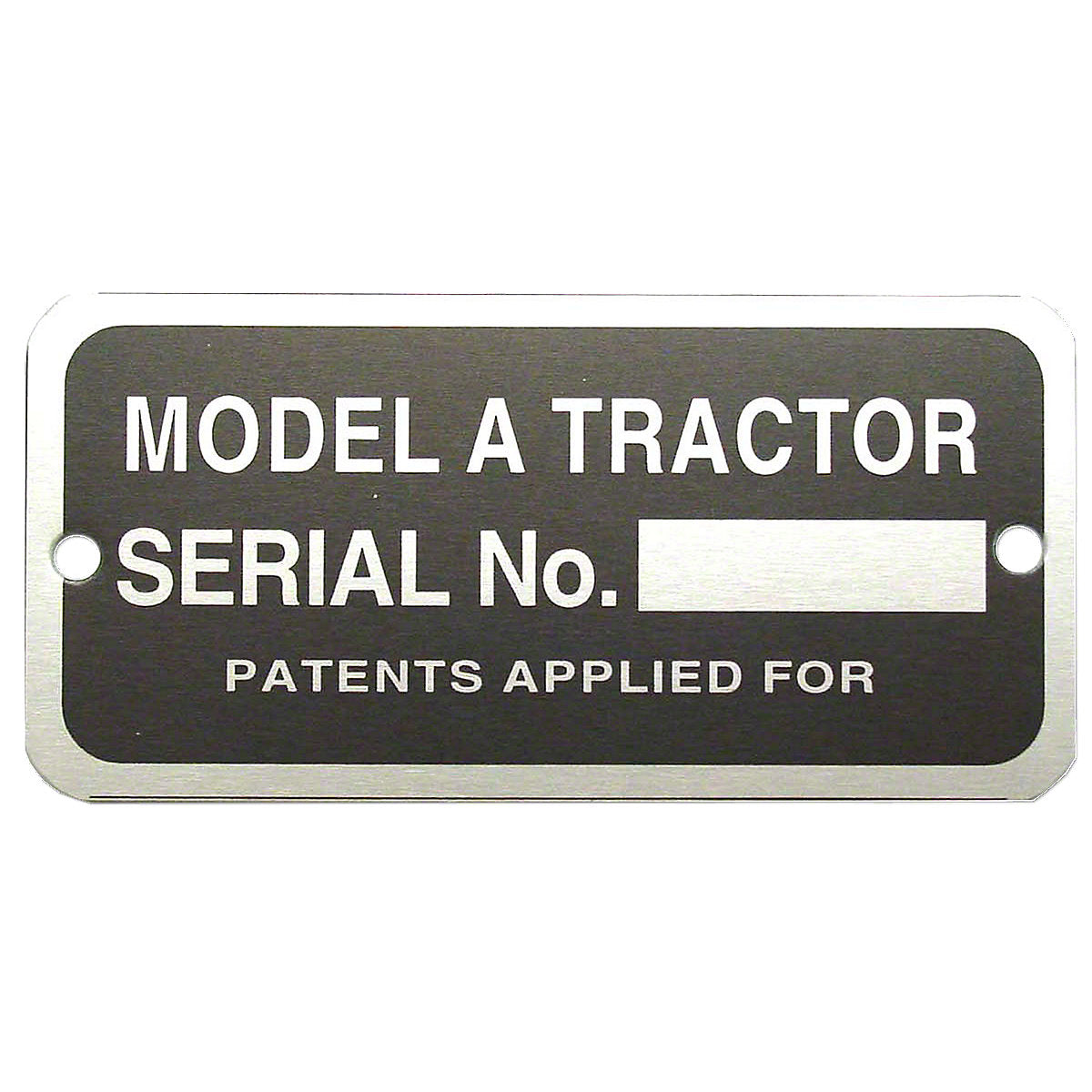 Serial Number Tag w/ Rivets -Fits John Deere A Tractor