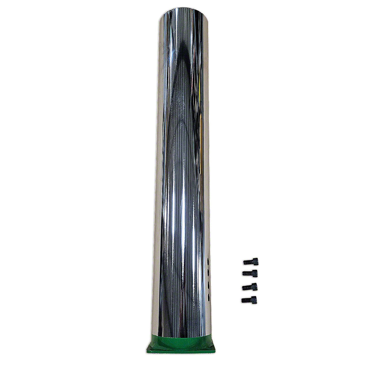 Chrome Exhaust Stack (Straight) w/out Indentation -Fits John Deere Tractor