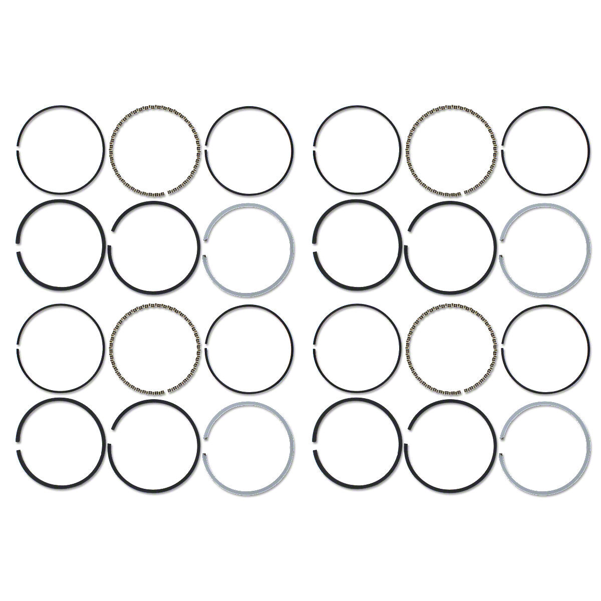 Piston Ring Set 3-5/16" Bore Fits Massey Tractor | TE20, TO20