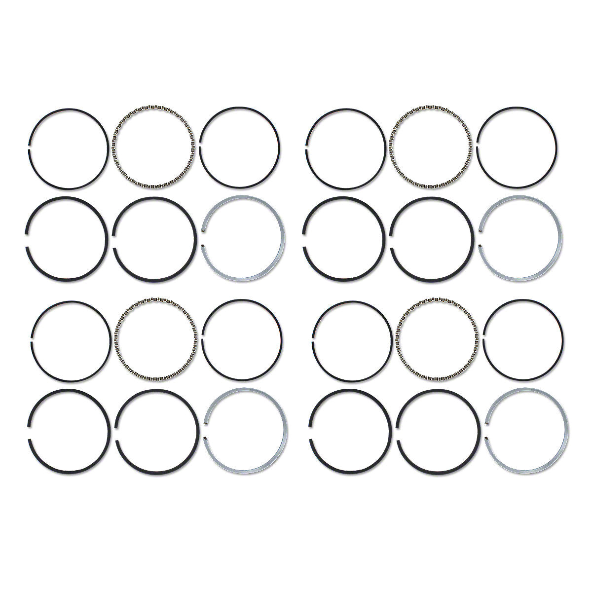 Piston Ring Set 3-5/16" Bore Fits Massey Tractors | 836097M91